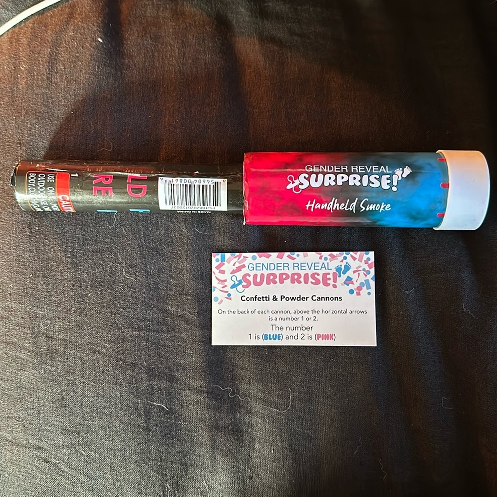 Gender reveal Smoke Bomb stick (Blue for boy)